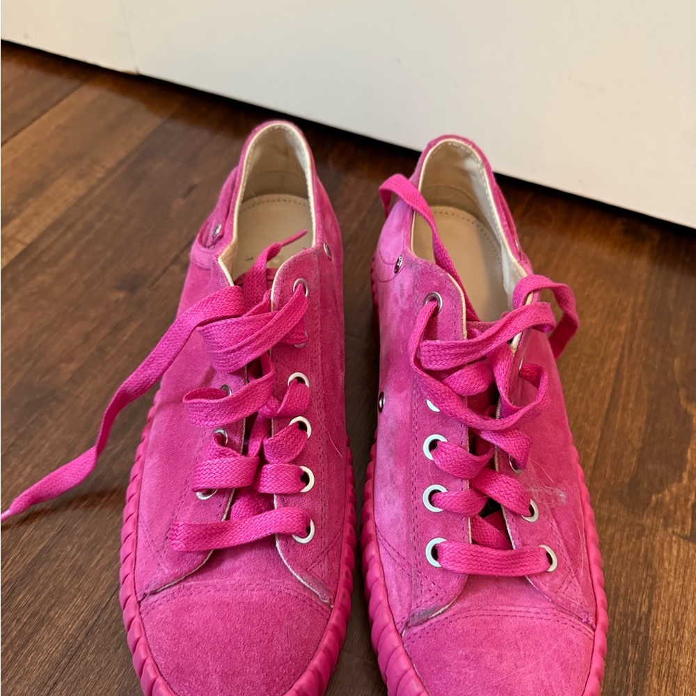Diesel Pink Sneakers Suede Low-Top Casual
